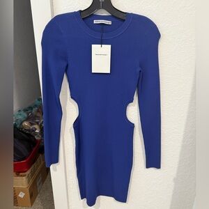 Alexander Wang Blue Cutout Bodycon Dress - NWT Small